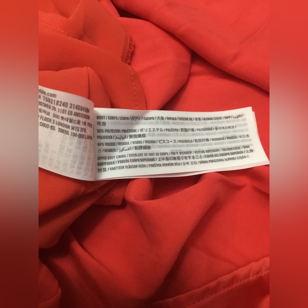 Abercrombie & Fitch Red Ruched Spaghetti-Strap Maxi Dress - Picture 6 of 16